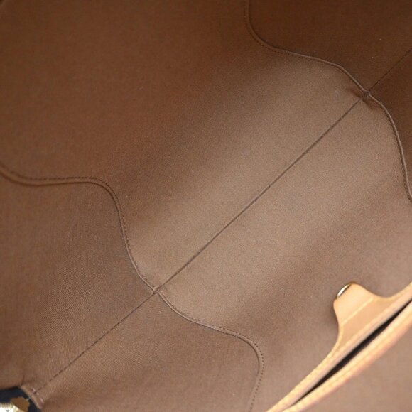 LOUIS VUITTON LV Logos Ellipse MM Hand Bag Monogram Leather Brown - Picture 10 of 16